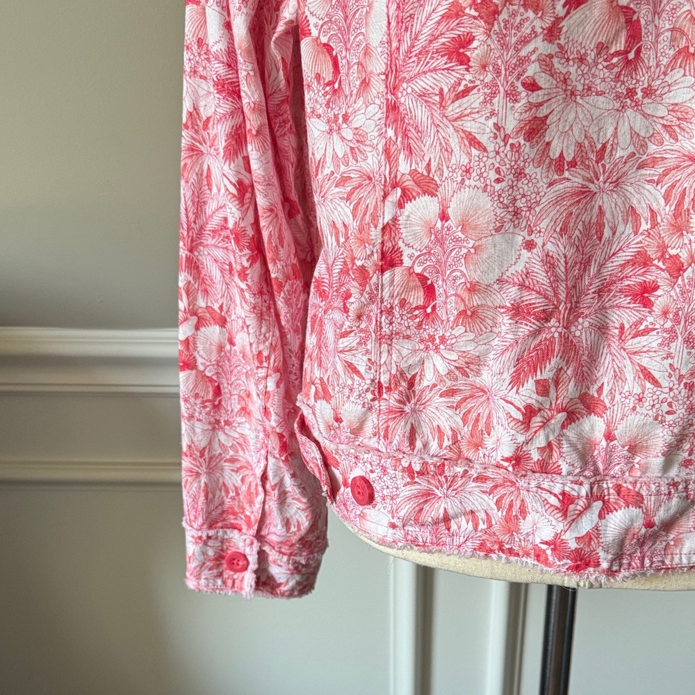Tommy Bahama Floral Button-Up Jacket Size L - Picture 9 of 16